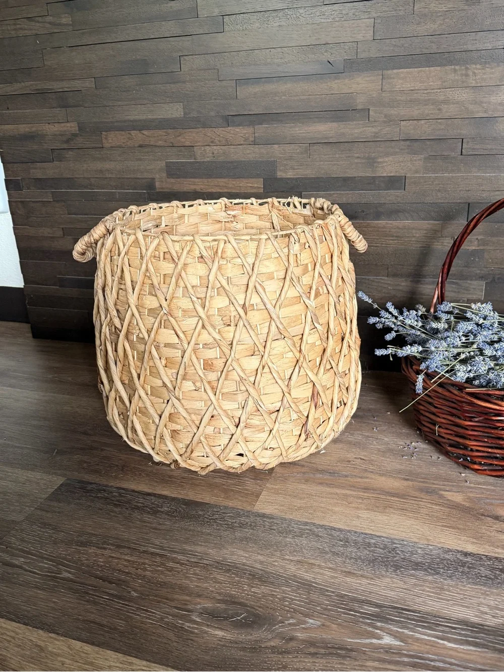 Woven Seagrass Storage Basket - Natural Brown extra large size